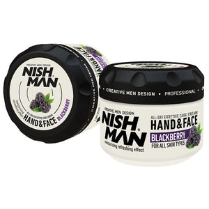 NISHMAN Hand and Face Cream Blackberry 300 ml - Hairwaxshop