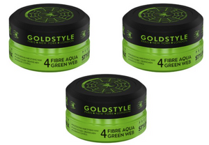 GOLD STYLE FIBRE AQUA GREEN WEB POMADE 4 3 stuks